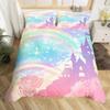 Castle Pattern Bed Duvet Cover Set Large Size Suitable For Children Boys Girls Bed Quilt Cover Decoration Warm And Comfortable