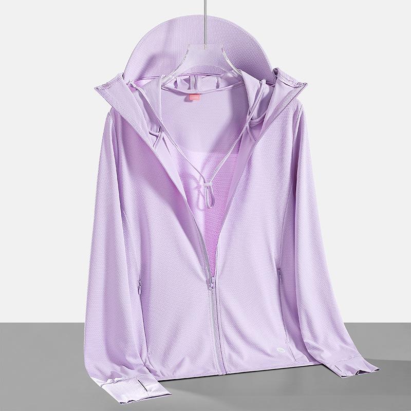 Ice-feeling sunscreen clothes men's and women's coats summer thin quick-drying breathable removable large brim UV-proof skin clothes