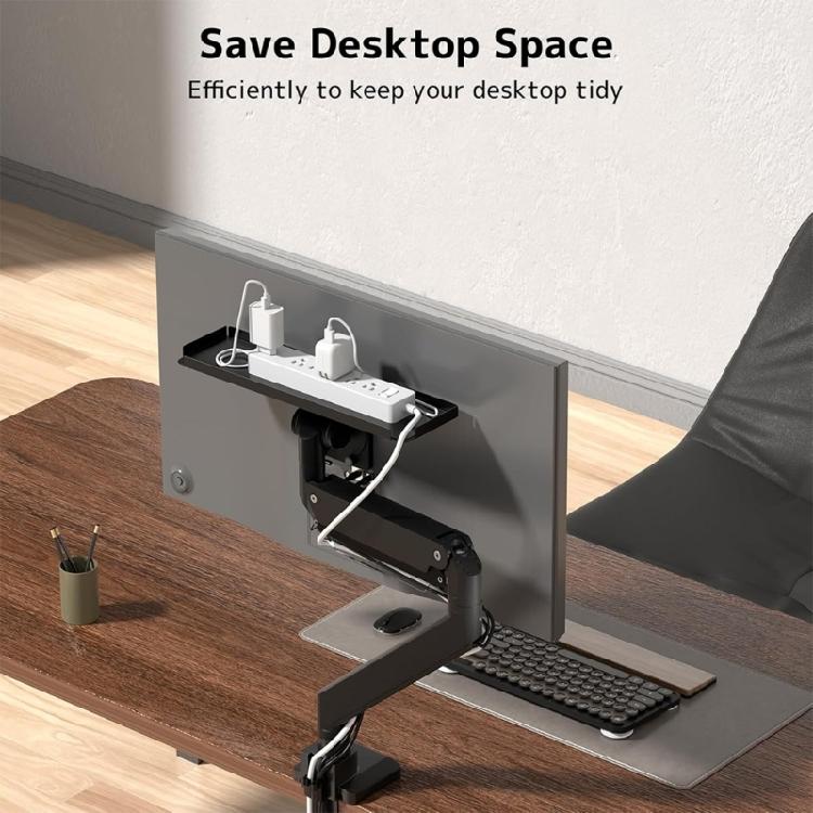 Screen Top Shelf for Electronics Space Efficient Metal Rack for Phones Routers and More Storage