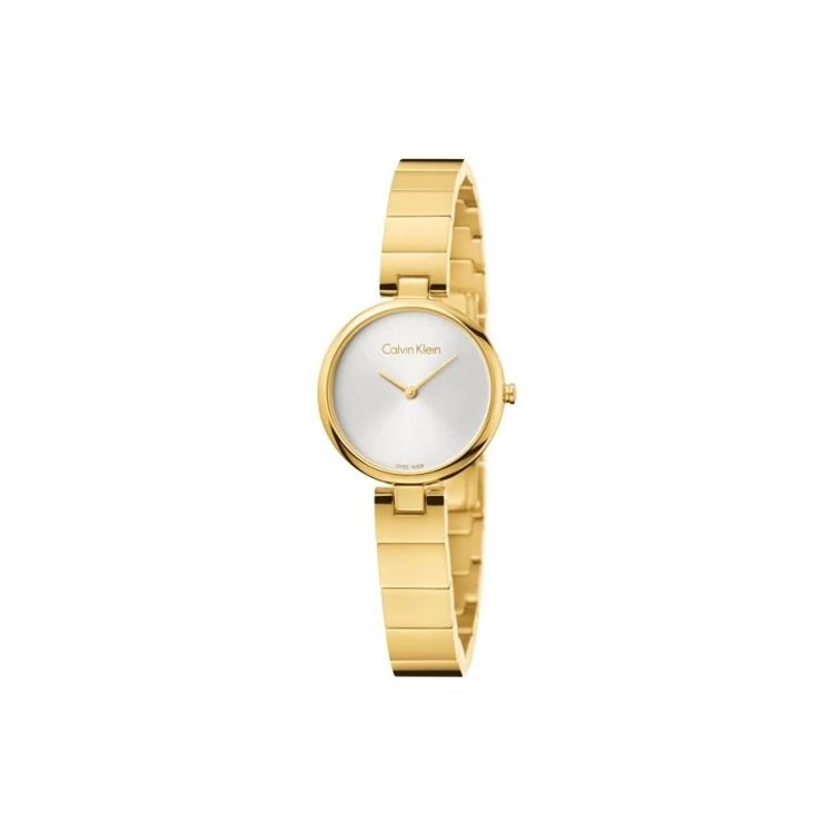 Calvin Klein Quartz Watch Stainless Steel Band 28Mm White Dial 30M Water Resistant Men watches Silver K8G23546