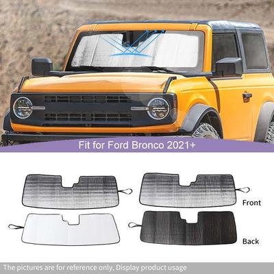 Car Front Windshield Sunshade Window Shade Foldable Sun Visor Cover Fit For Ford Bronco 2021 Up Car Interior Accessories,1 Pcs