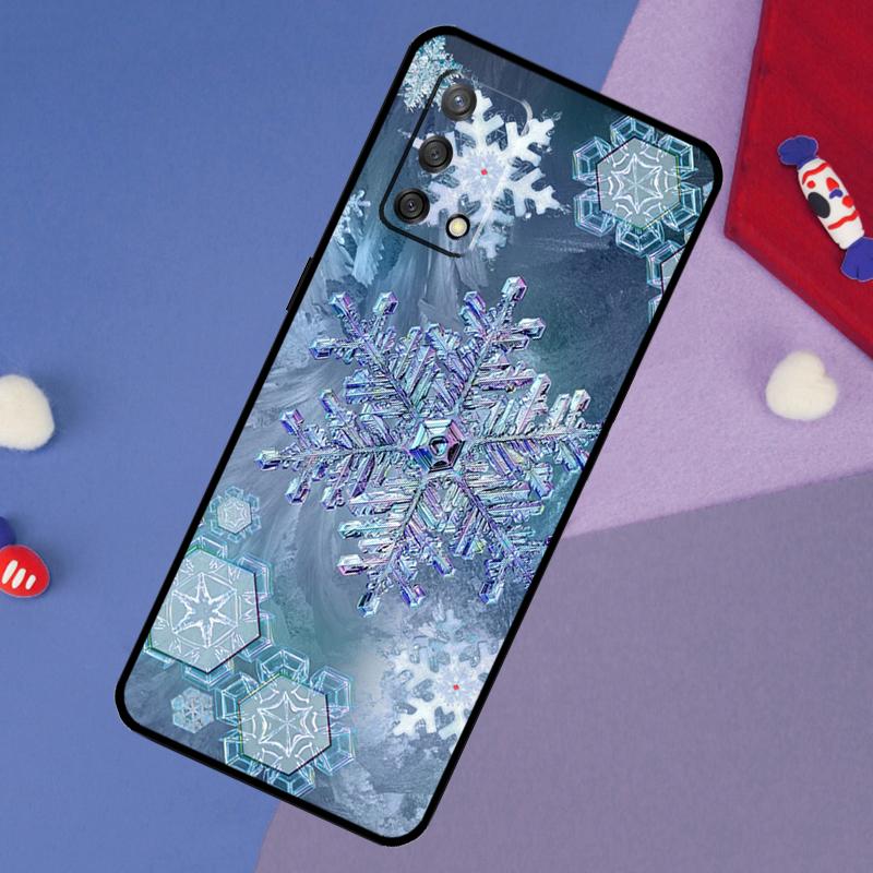 Snow Snowflake Winter Case For Oppo A5 Pro A6 A57 A17 A78 A54 A74 A94 A76 A16 A96 A18 A40 A60 A80 A38 A58 A98 A15