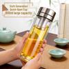 2026 Quick-Open High-Temp Resistant Glass Tea Infuser Cup with Large Capacity and Steel Lid