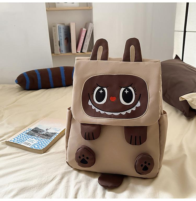 Schoolbag new high-value fresh and sweet cute cartoon backpack junior high school students lightweight travel large capacity backpack