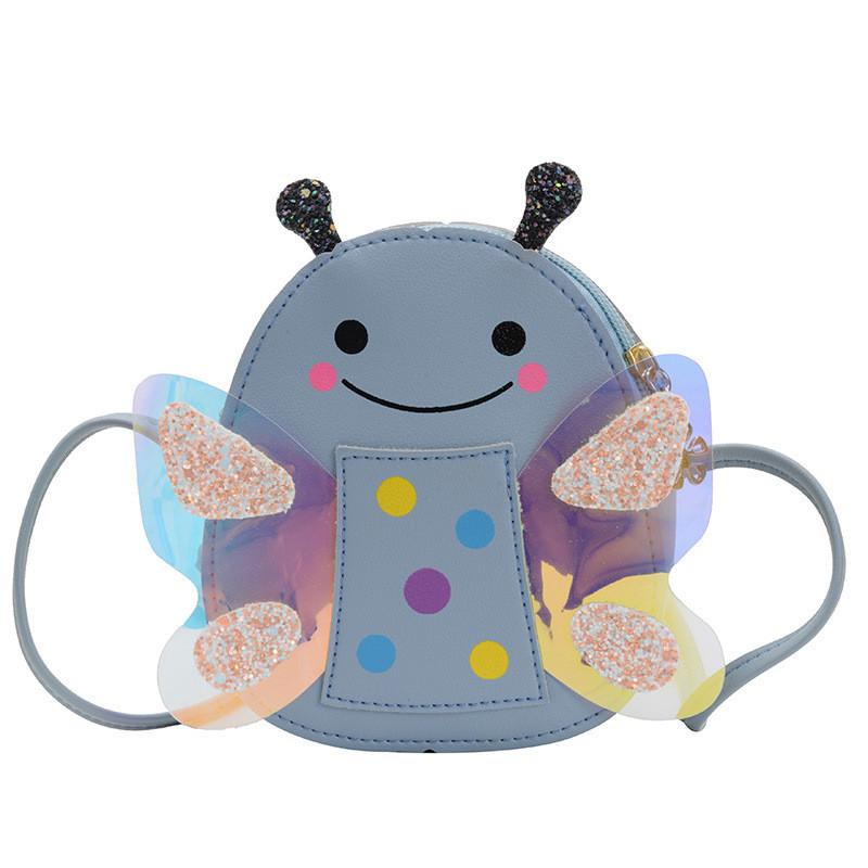 

Childrens Cute Cartoon Bee Bag With Waterproof Pu Material For Daily Use And Girls синій