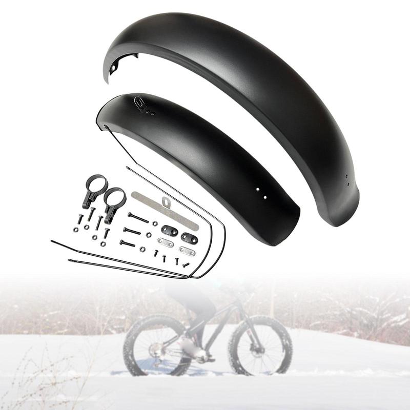 Bike Fenders 26/20" X4.0 Fat Tire Mud Guards Bike Mudguard Front Rear Set Accs for Snowroad Mountain Road Bike Traveling Outdoor