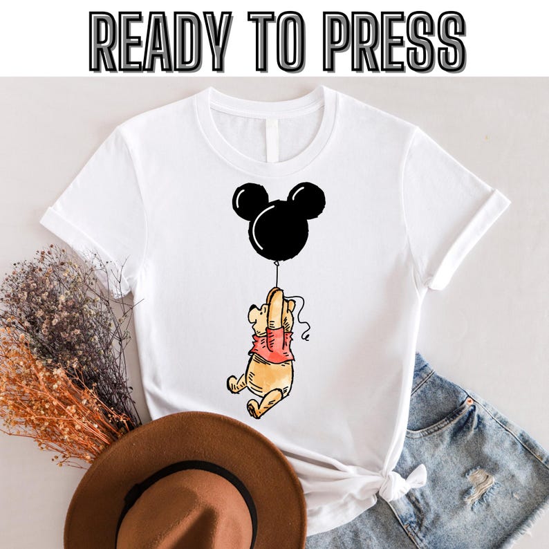 Vintage Disney Winnie The Pooh T-Shirt, The Pooh Dtf, Winnie The Pooh Dtf, Disneyworld Dtf, Disney Family Trip Dtf,Ready to press 140