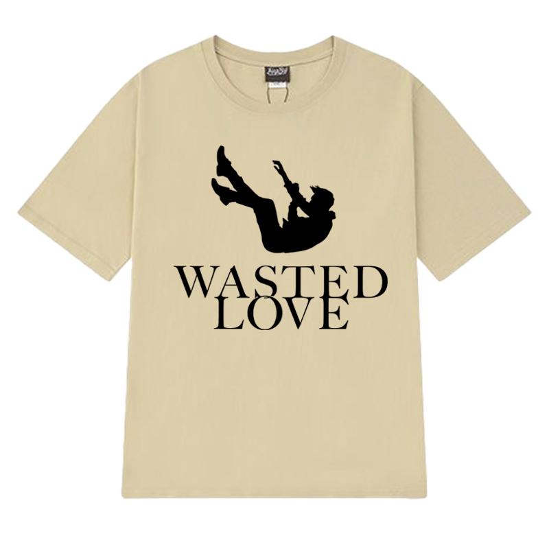 Austria Eurovision Song Contest 2025 JJ T Shirt Unisex Wasted Love Printed Short Sleeve T-shirts Men Women 100% Cotton Clothing