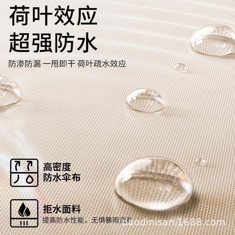 The new fully automatic anti-rebound vinyl sun protection and UV protection 24-bone double keel enlarged sunshade umbrella is safe and fast