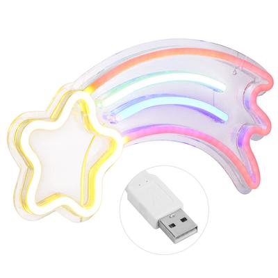 Festiwal Światła Neonowego Meteor USB Neonowe Znaki Ścienne Sztuka Światła do Dekoracji Domu Ślub Boże Narodzenie