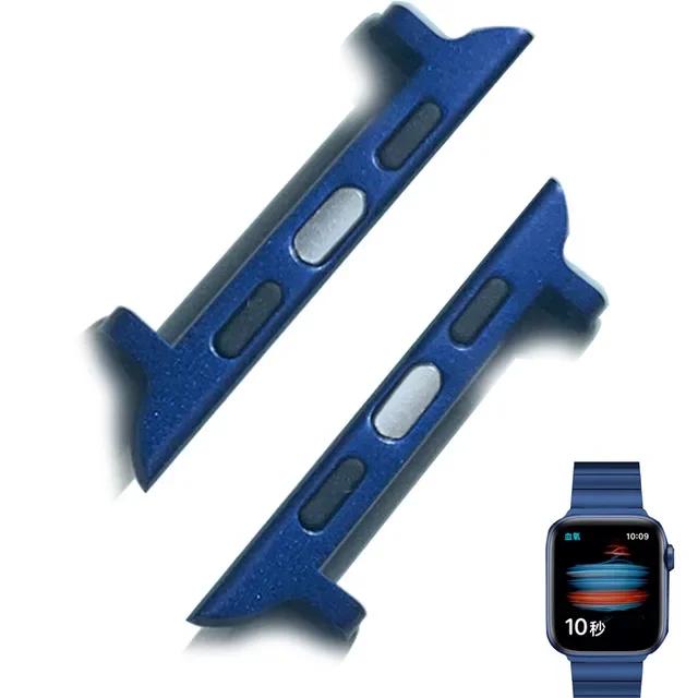 Connector Adapter for Apple Watch Series 6 40mm 49mm Band Connectors for Iwatch 44mm 45/41mm 46 Stainless Steel 10 8 7 SE 5 4 3