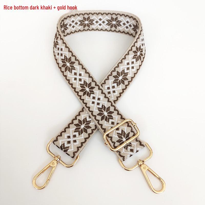 3.8cm Wide Diamond Jacquard Crossbody Strap for Bags and Backpacks.