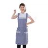 Lovely Adjustable Cooking Ladies Waterproof Princess Skirt with Pockets Apron Kitchen Work Clothes