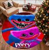 Huggy Wuggy Pattern Round Rug, Indoor/Outdoor Mat, for Picnic, Gameroom, Bedroom, Office, Living Room, Home Decor Carpet, Birthday Gift