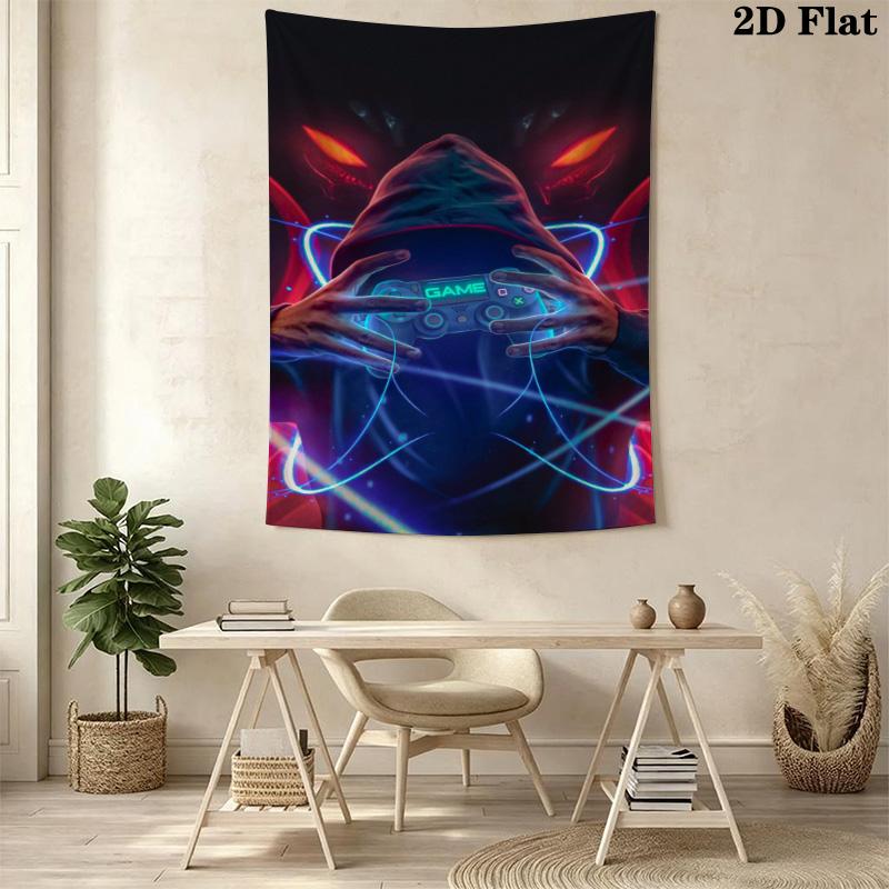 Game Time Wall Tapestry Tapestry Wallmounted Fashion Print Home Decor Background Wall Hanging Cloth Background Cloth