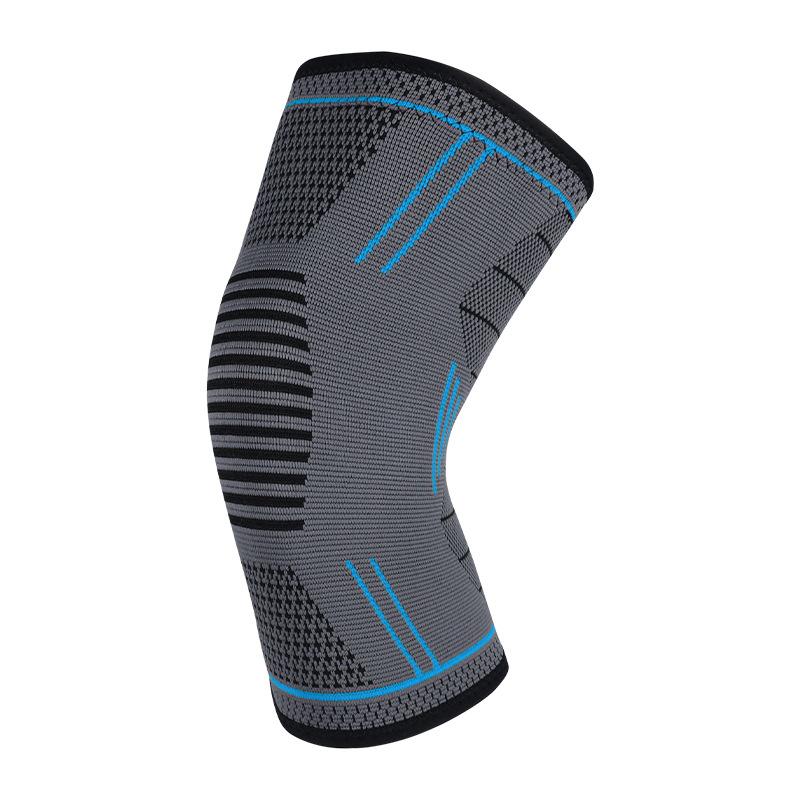 Breathable Elastic Silicone Knitted Nylon Knee Pads Non-Slip High-Elastic Compression Knee Protection for Sports And Fitness