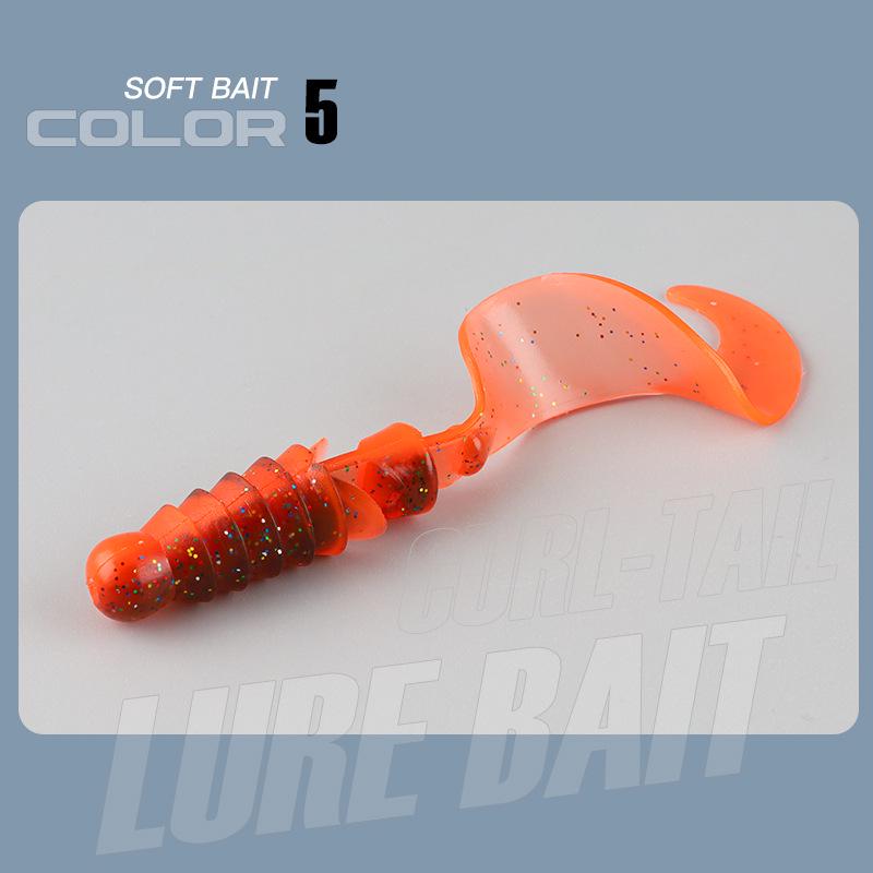 Big Wave Lockenschwanz Weichköder für Barsch und Mandarinfisch