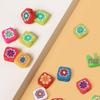 Handmade Square Flower Beads for DIY Jewelry - 100 Pieces