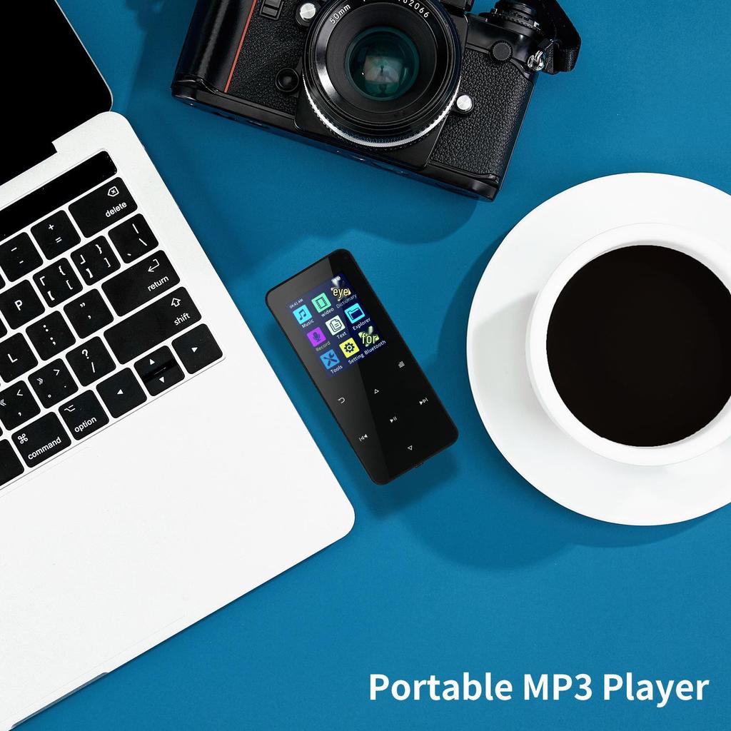 Portable Touchscreen Bluetooth MP3 Player for Students - Expandable Storage, Lossless Sound