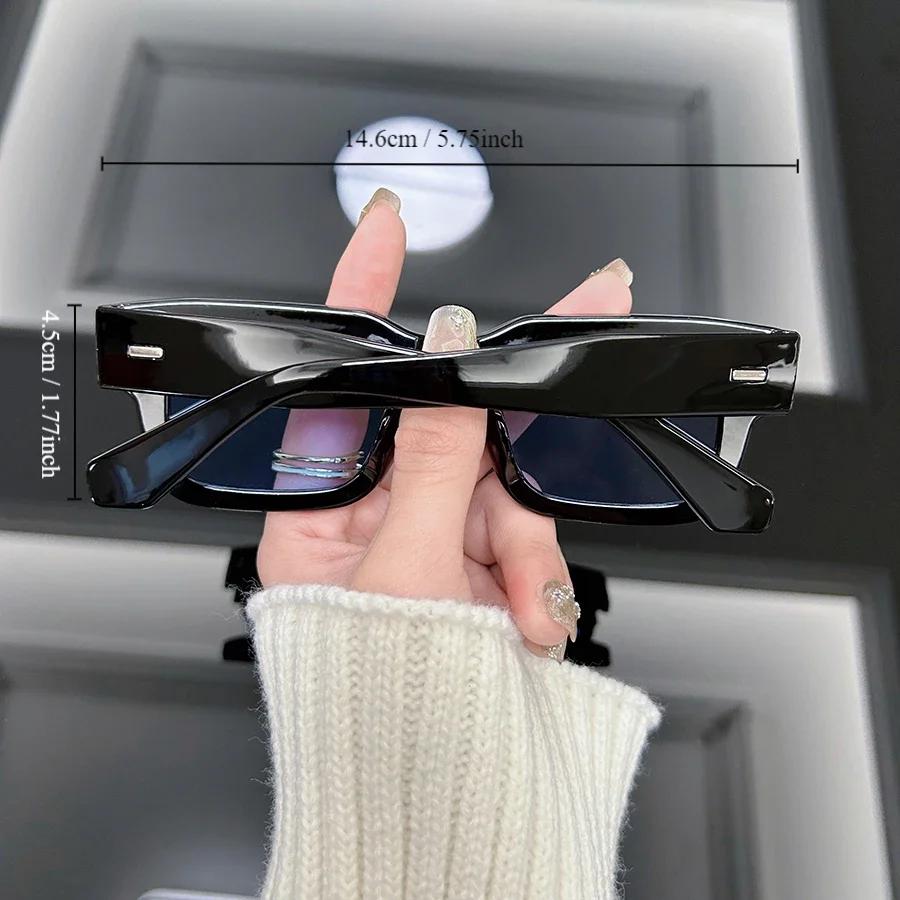 Vintage Square Sunglasses Men Women Brand Designer Ocean Color Sun Glasses Male Female Fashion Retro Rivet