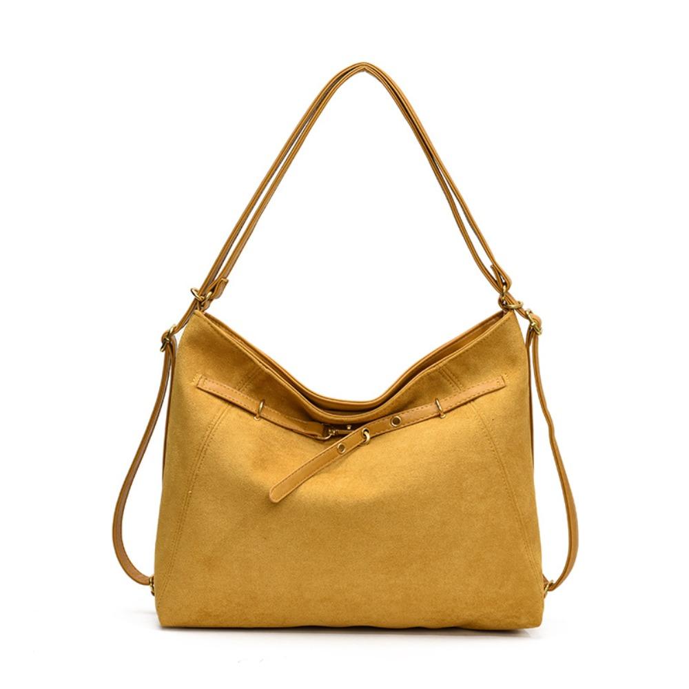 Vintage Retro Crossbody Backpack Large Capacity Commuting Shoulder Bag Cute Suede Tote Bag  Holiday