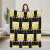 Spongebobed Blanket Coral Fleece Plush SpringAutumn Portable Super Soft Throw Blanket for Sofa Outdoor Plush Thin Quilt