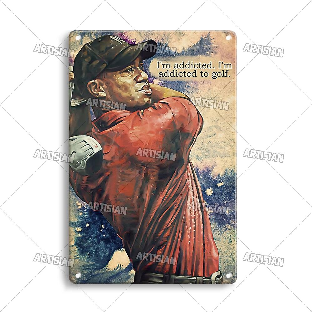 Artisian Sport Metal Plate Golf Tin Sign Vintage Decorative Poster Wall Decor Garage Bar Pub Club Hotel Kitchen Home Man Cave