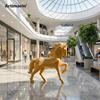 Golden Horse DIY Paper Model Ornament - Auspicious Year of the Horse Interior Art Set