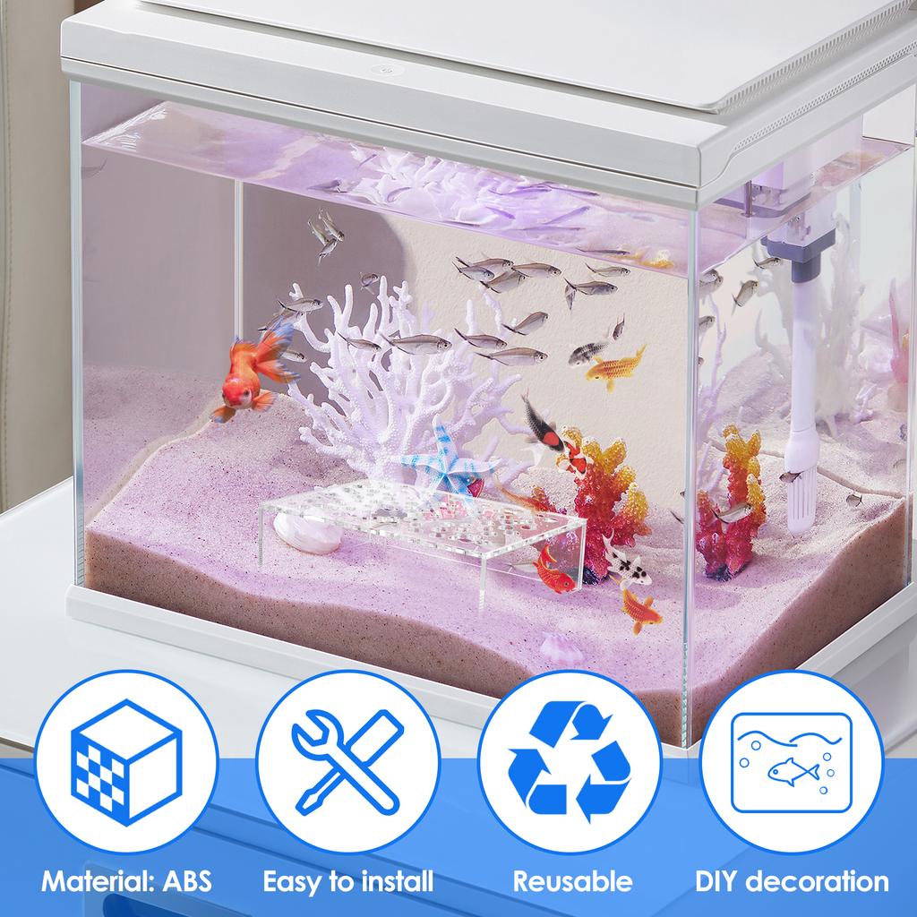 2/4Pcs Shrimp Breeding Cave Transparent Shrimp Tank Tunnel Aquarium Shrimp Hiding Cave Decorations for Fish Tanks Breeding Ponds