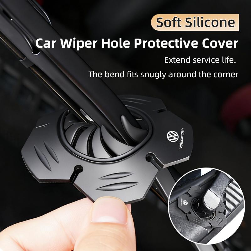 Hub Caps Car Wiper Hole Cover Silicone Anti-Dust Protector Pad Anti-Leaf Case Interior For Volkswagen VW Jetta Golf Beetle CC EO
