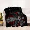 "Revel: Fiery Wings of the Fallen Angel T-Shirt"Blanket Flannel Throw Blanket for Sofa, Bed, Travel, Camping, Office, Couch, Chair, And Bed