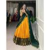 Indian Designer Kanjivaram Lehenga Dupatta Set Wedding Wear Lehenga Choli Dress