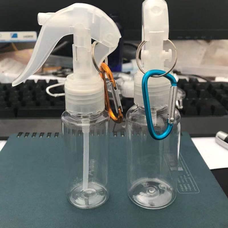 60/80ml PET Round/Flat Shoulder Bottle with Small Mouse Trigger Spray