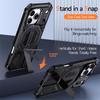 Armor Shockproof Magnetic Case For iPhone 17 Air 16 15 14 13 12 Pro Max Plus 16E For Magsafe Invisible Fold Bracket Stand Cover