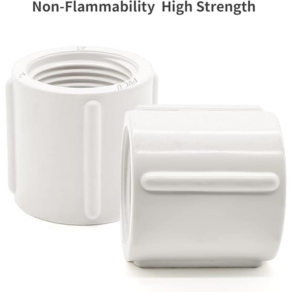 PVC 1/2 3/4 1 Inch Female Thread Connector 20/25/32mm Straight Elbow Tee 3-Way Adapter For Garden Irrigation Aquarium Pipe