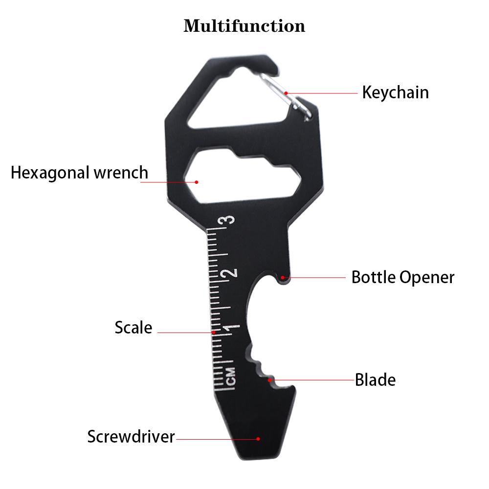 Wrench Multi-use Mini Tool Screwdriver Multi Tool Keychain Multipurpose Utility Gadget  Camping