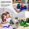 30cm 3D-gedruckte Schlange mit 8,5cm Ei Beweglichkeit Simulierte Schlangenfigur Coole Lustige Figur Für Zuhause Büro Schreibtisch Heimdekoration