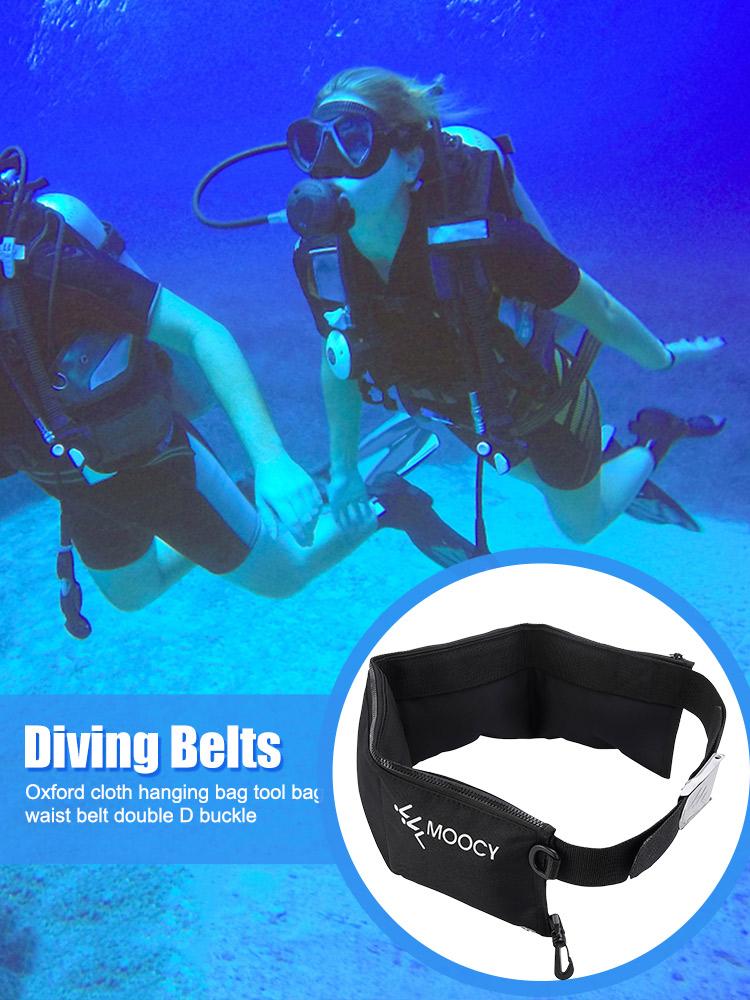 Sports Diving Belt Portable Snorkeling Diving Weight Belt Bag with Pocket Quick Drying Waist Hanging Swimming Accessories