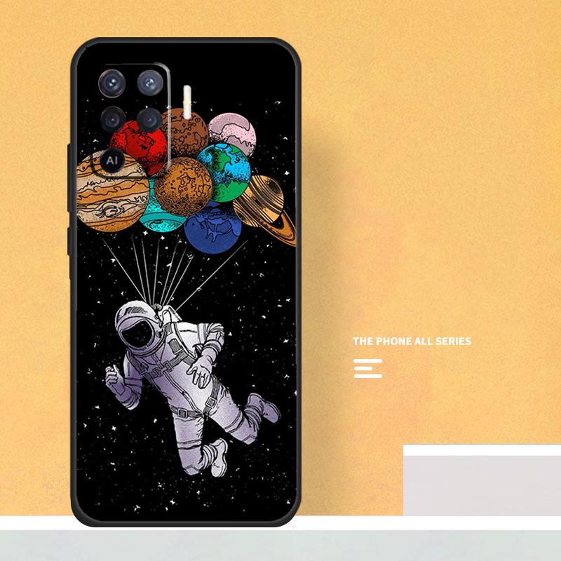 Astronaut Balloons Star Space Planet Case For Oppo A74 A94 A54 A15 A17 A57 A6 A5 Pro A16 A76 A96 A40 A60 A80 A18 A38 A58 A78 A98