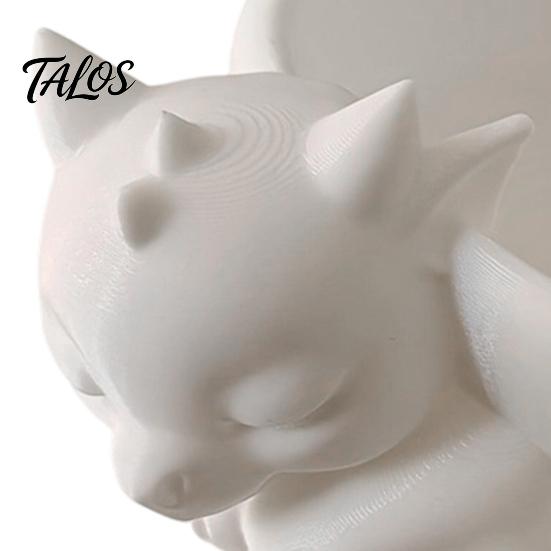 Talos Blumentopf-Ornament, 3D-gedruckte schlafende Drachenform, matt großer gewölbter Pflanztopf, für Heim-Büro-Schreibtisch-Garten-Dekoration