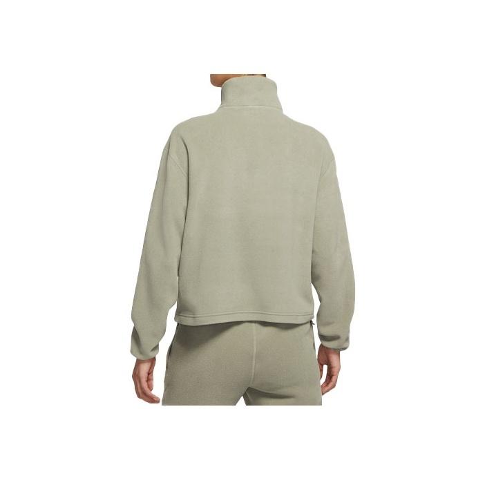 Nike Casual Zip-Up Stand Collar Sweatshirt Women Tops Green DB1154-320