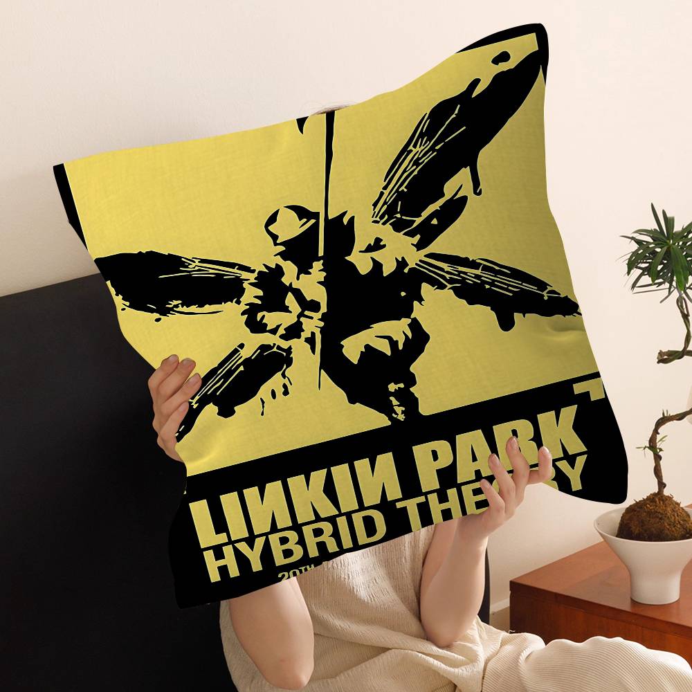 Band L-Linkin Cool P-Park Pillow Cushion Cover Pillowcase Living Room Sofa Home Decor
