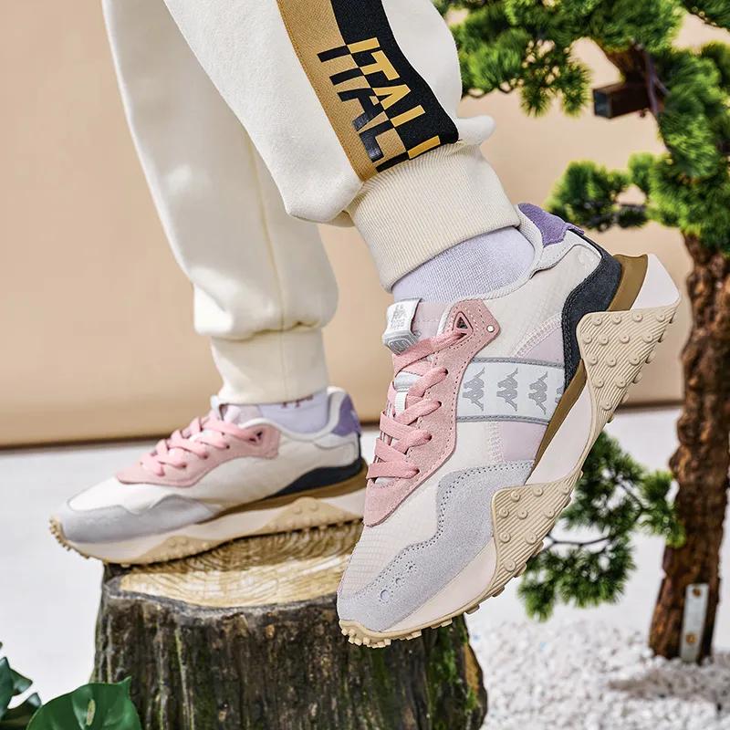 Kappa Chunky Sneakers Women's Low-top White Gray Purple Pink (Unisex) Chunky Sneakers K0D85MM07 027