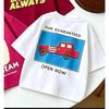 Children's Crew-neck Cotton T-shirt - Spring/Summer Boys/Girls Soft and Comfortable Casual Top
