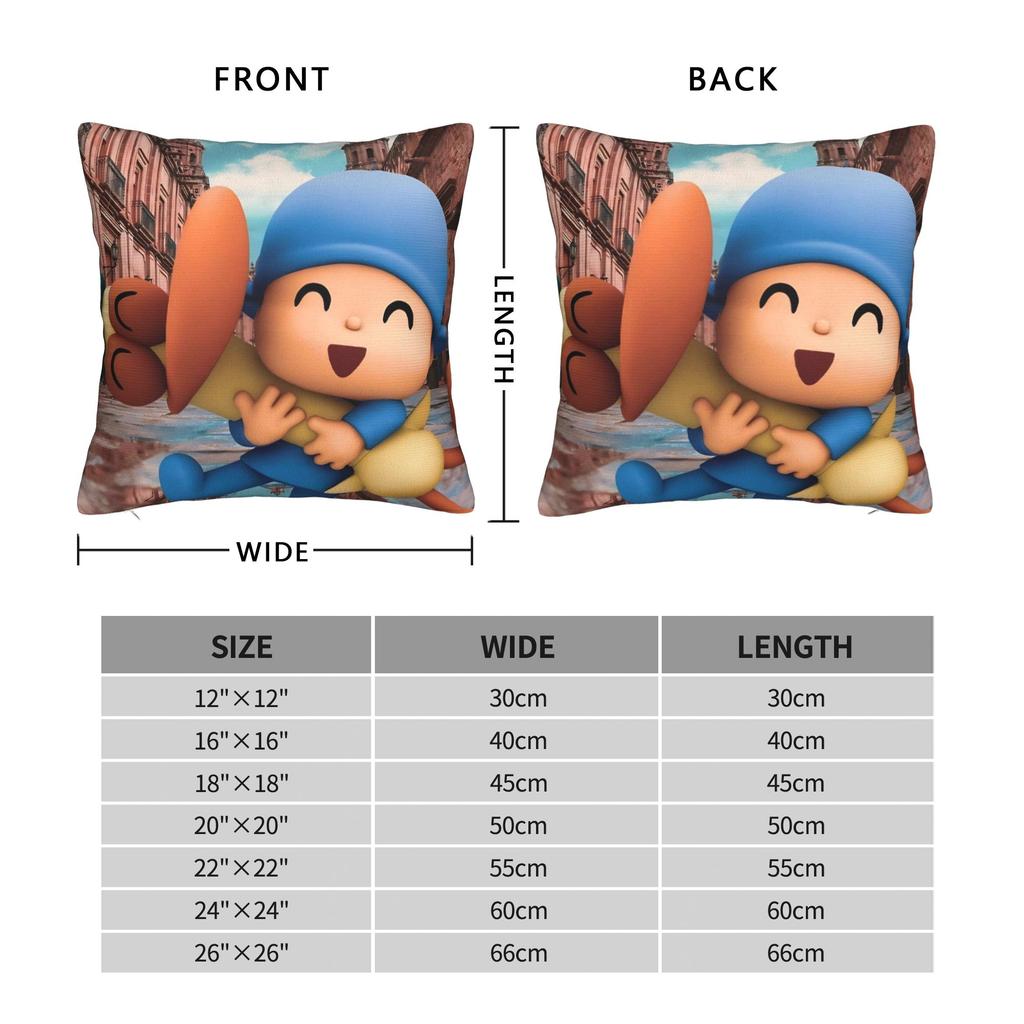 Decorative Pillow Cover Pocoyoes Cartoon Comdy Stuff Home Throw Pillow Case Cover Drop Shipping Multi-Size