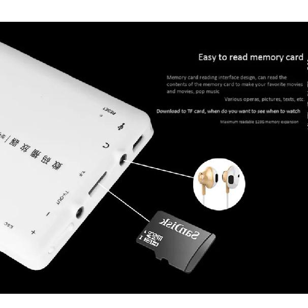 8GB 4,3 Zoll Touchscreen MP3 MP4 MP5 Player Digitales Video Medien Lautsprecher Unterstützt TF Lange Standby-Zeit Verlustfreie Musik Spiel Ebook Wiedergabe