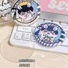 Transparent Badge Display Sleeve Round Card Storage Case Anime Badges Decoration Protective Sleeve PVC Badge Protector Case