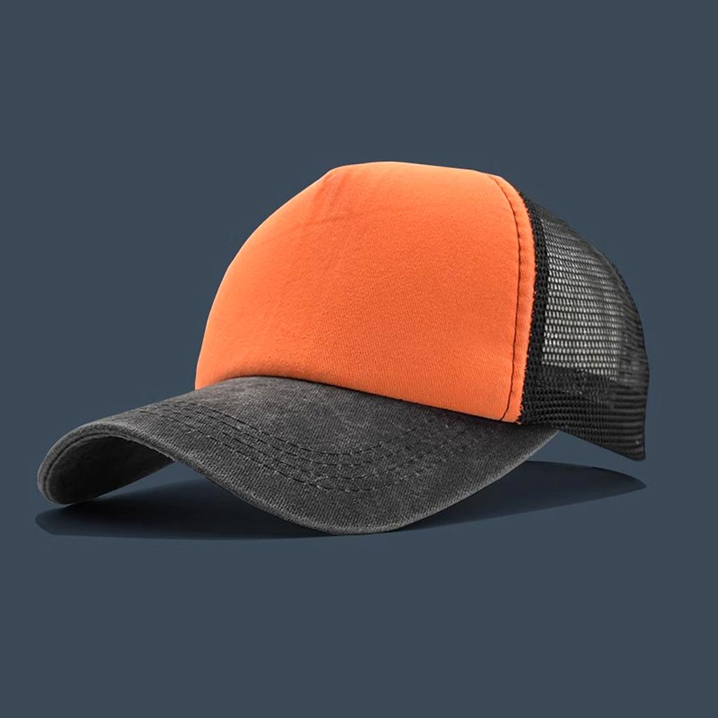 Summer new hat men's breathable mesh denim baseball cap versatile casual cap women