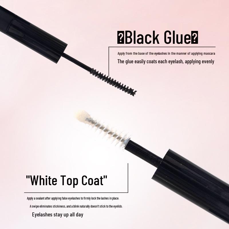 Dolly Princess Waterproof Double-Headed Mascara & Eyelash Glue – Gentle, Quick-Drying, Non-Irritating Raincoat for False Eyelashes