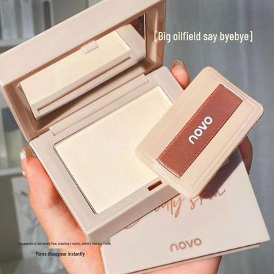 NOVO Matte Translucent Pressed Powder: Long-Lasting, Waterproof, Oil Control, Dual-Use Foundation and Concealer